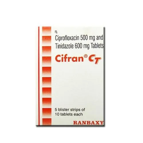 Ciprofloxacin 500mg Tinidazole 600mg Tablets IP