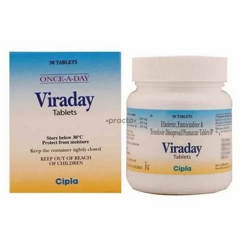 Viraday Tenofovir Emtricitabine Efavirenz Tablets